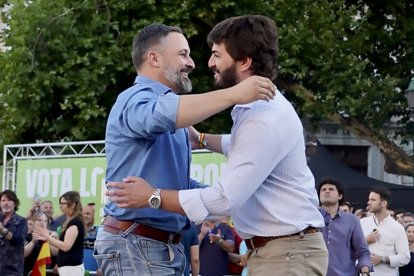 El candidato de Vox a la Presidencia del Gobierno, Santiago Abascal.