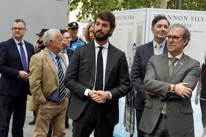 Gerardo Dueñas, Gonzalo Santonja, Juan García-Gallardo y Mariano Veganzones en una imagen de archivo.