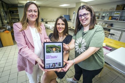 En el centro, Sara Gutiérrez González, coordina este proyecto desde sus inicios.