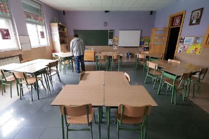 Imagen de archivo de un aula de Castilla y León.