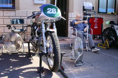 Primera jornada de celebración del Gran Premio de Velocidad de la localidad leonesa de La Bañeza.