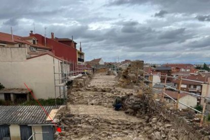 Avanza la restauración de un tramo de la muralla de Astorga