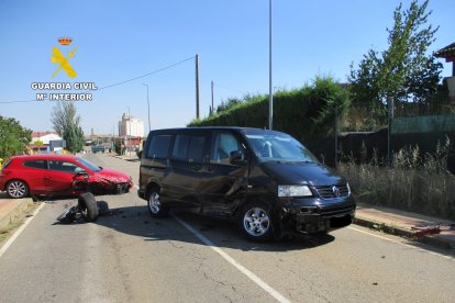 Conducción temeraria que provoca un accidente en Sahagún