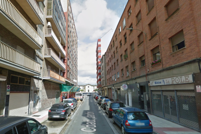 Calle Ciudad Jardín, en Miranda de Ebro (Burgos)