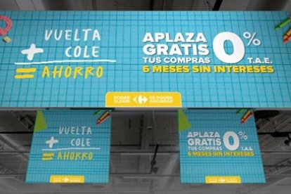 Cartelería Carrefour Vuelta al Cole