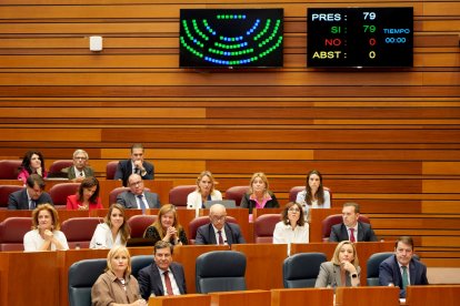 Segunda sesión del pleno de las Cortes de Castilla y León.