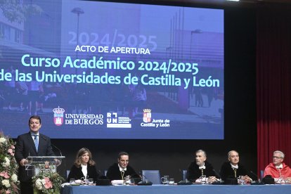 Apertura del Curso Académico 2024-2025 de las universidades de Castilla y León. Al acto asiste el presidente de la Junta de Castilla y León, Alfonso Fernández Mañueco.