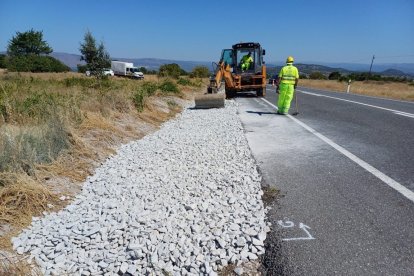 Obras de mantenimiento en carreteras de Castilla y León