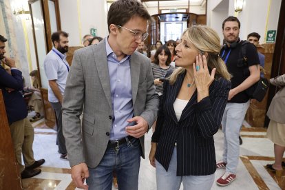 Yolanda Díaz e Íñigo Errejón.