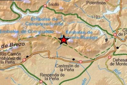 Imagen del pueblo de Palencia alertado por el terremoto