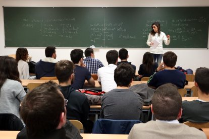 Alumnos de Matemáticas de la Universidad de Valladolid en una imagen de archivo.