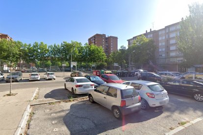 Plaza Greco en Aranda de Duero, donde fue encontrado el fallecido.