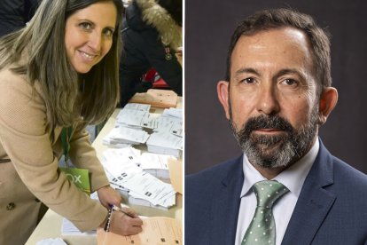A la izquierda, Ana Rosa Hernando, y a la derecha Javier Teira