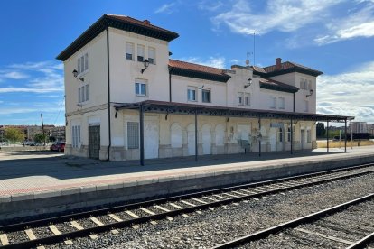 Estación de El Montecillo en Aranda de Duero (Burgos).