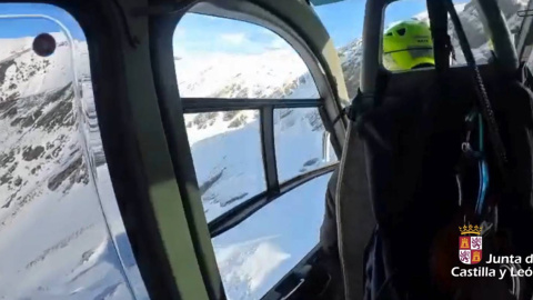 Rescate de un montañero en la ruta palentina de Peñas Malas