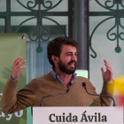 García-Gallardo, este miércoles en Ávila. ICAL