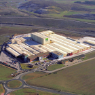 Vista aérea de la fábrica de Galletas Gullón en Aguilar de Campoo (Palencia).