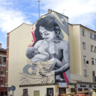 Mural que simboliza la lactancia materna y 4º mejor graffiti de 2023