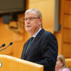 Antonio Silván durante su intervención en el Senado