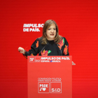 La vallisoletana Iratxe García, eurodiputada y presidenta de la Alianza Progresista de S&D, en la inauguración de la Convención Política del PSOE 'Impulso de país'.