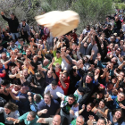 Pedrea del Pan y el Queso en Palencia, con motivo de las fiestas de Santo Toribio del barrio de El Cristo
