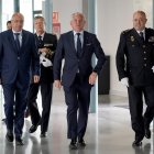 El delegado de Gobierno en Castilla y León, Nicanor Sen, entrando al acto de homenaje a los veteranos de la Policía Nacional