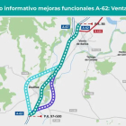 Infografía del tercer carril de Venta de Baños a Dueñas
