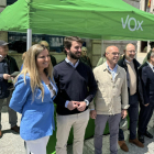 García-Gallardo esta mañana en Burgos antes del comienzo de la campaña