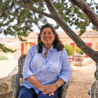 La empresaria palentina Cristina Brunet, en su alojamiento Finca El Cercado, en Baltanás