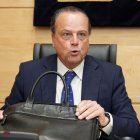 El presidente del Consejo de Cuentas, Mario Amilivia, durante su comparecencia en las Cortes.