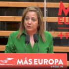 Iratxe García durante el acto electoral el Ávila.