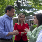 Raúl de la Hoz, Alicia García y Ana Vázquez.
