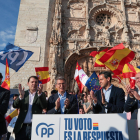 Alfonso Fernández Mañueco, Alberto Núñez Feijóo, Raúl de la Hoz y Jesús Julio Carnero.