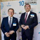 Pedro Palomo y Isidoro J. Alanis, nuevo presidente de la asociación. X Congreso de la Empresa Familiar de Castilla y León.