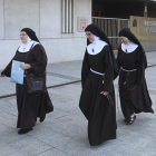 Varias de las clarisas de Belorado, en los juzgados de Burgos en una imagen de archivo