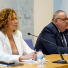 Alejandro Vázquez y Silvia Fernández presentan el plan de contingencia de Sacyl.