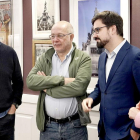Francisco Igea junto al cabeza de lista por Izquierda Española, Guillermo del Valle; Soraya Rodríguez y Cecilio Vadillo. ICAL