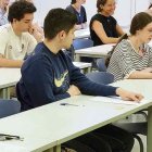Una de las aulas de la UVa minutos antes de empezar un examen. Photogenic