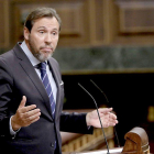 Óscar Puente durante una intervención en el Congreso, en una foto de archivo. ICAL