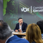 Santiago Abascal en el Comité Ejecutivo Nacional de VOX en Madrid