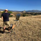 Fotografías de ediciones anteriores del curso de pintores de paisaje de la real academia de San Quirce