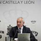 El delegado del Gobierno en Castilla y León, Nicanor Sen, presenta 'Cumpliendo', el informe de rendición de cuentas del Gobierno de España en Castilla y León.