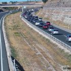 Retenciones en la AP-1 a la altura de Briviesca, Burgos