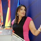 Ana Sánchez, en su comparecencia de este martes tras la dimisión de Juan Luis Cepa