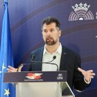 Luis Tudanca, en una imagen de archivo durante su última comparecencia ante los medios