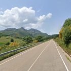 CL-635 a la altura de Maraña (León), donde se produjo el accidente.