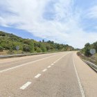N-122 a la altura de San Martín del Pedroso, donde tendrán lugar las obras de mejora.
