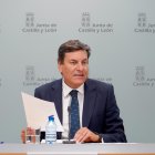 El portavoz de la Junta y consejero de Economía y Hacienda, Carlos Fernández Carriedo.