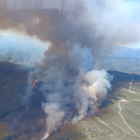 Incendio en Brañuelas (León)
