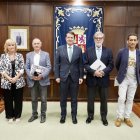 Leticia García, Faustino Temprano, Alfonso Fernández Mañueco, Santiago Aparicio y Vicente Andrés.